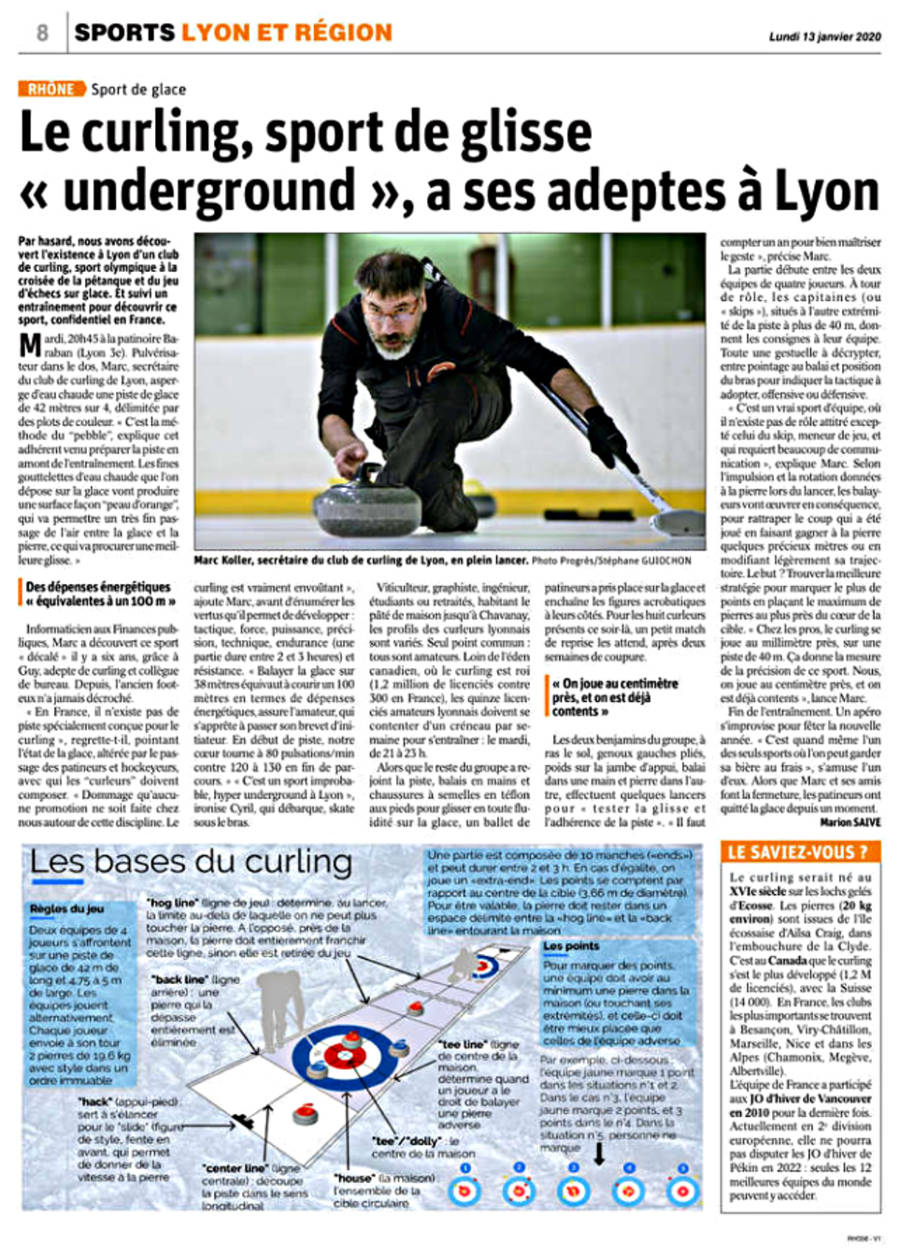 Le curling, sport de glisse « underground », a ses adeptes à Lyon